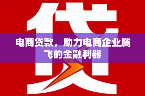 图们电商贷款，助力电商企业腾飞的金融利器