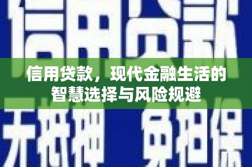 图们信用贷款，现代金融生活的智慧选择与风险规避