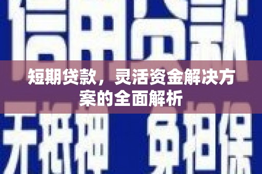 图们短期贷款，灵活资金解决方案的全面解析