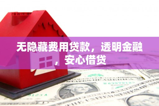 图们无隐藏费用贷款，透明金融，安心借贷