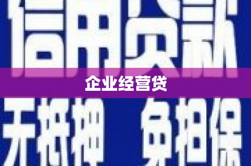 图们企业经营贷