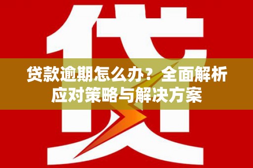 图们贷款逾期怎么办？全面解析应对策略与解决方案